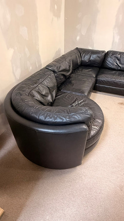 Modulares Postmodernes Vintage Leder Sofa von Ligne Roset
