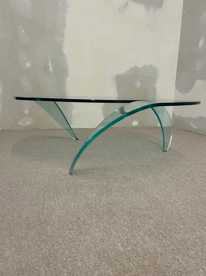 Design Glas Couchtisch Unikat Coffee Table Blickfang