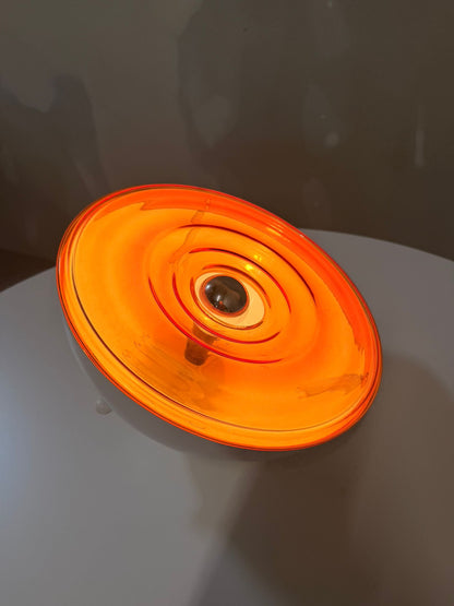 Vintage Space Age Tischlampe aus Frankreich, 70`s, orange