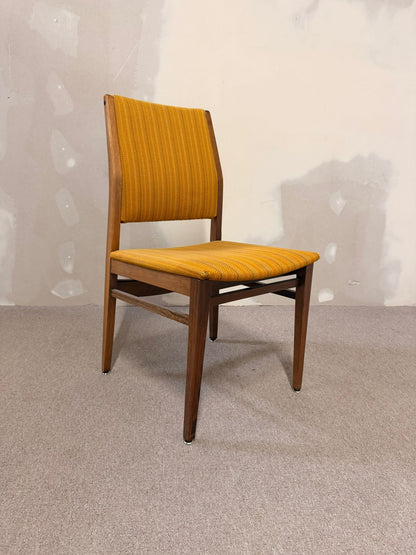 Mid Century Stuhl 70er Jahre Strukturstoff Holz