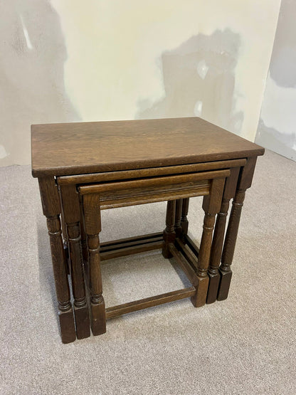 3er Set Satztische Massivholz Beistelltische Couchtische
