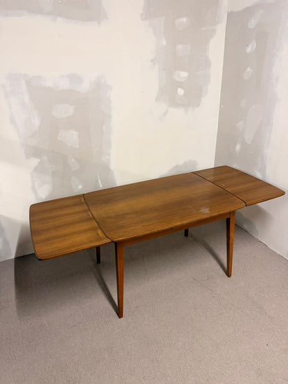 Mid Century Esstisch aus Teakholz mit Plattenauszug
