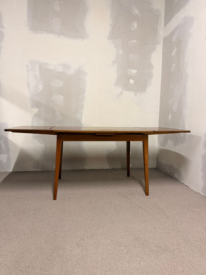 Mid Century Esstisch aus Teakholz mit Plattenauszug