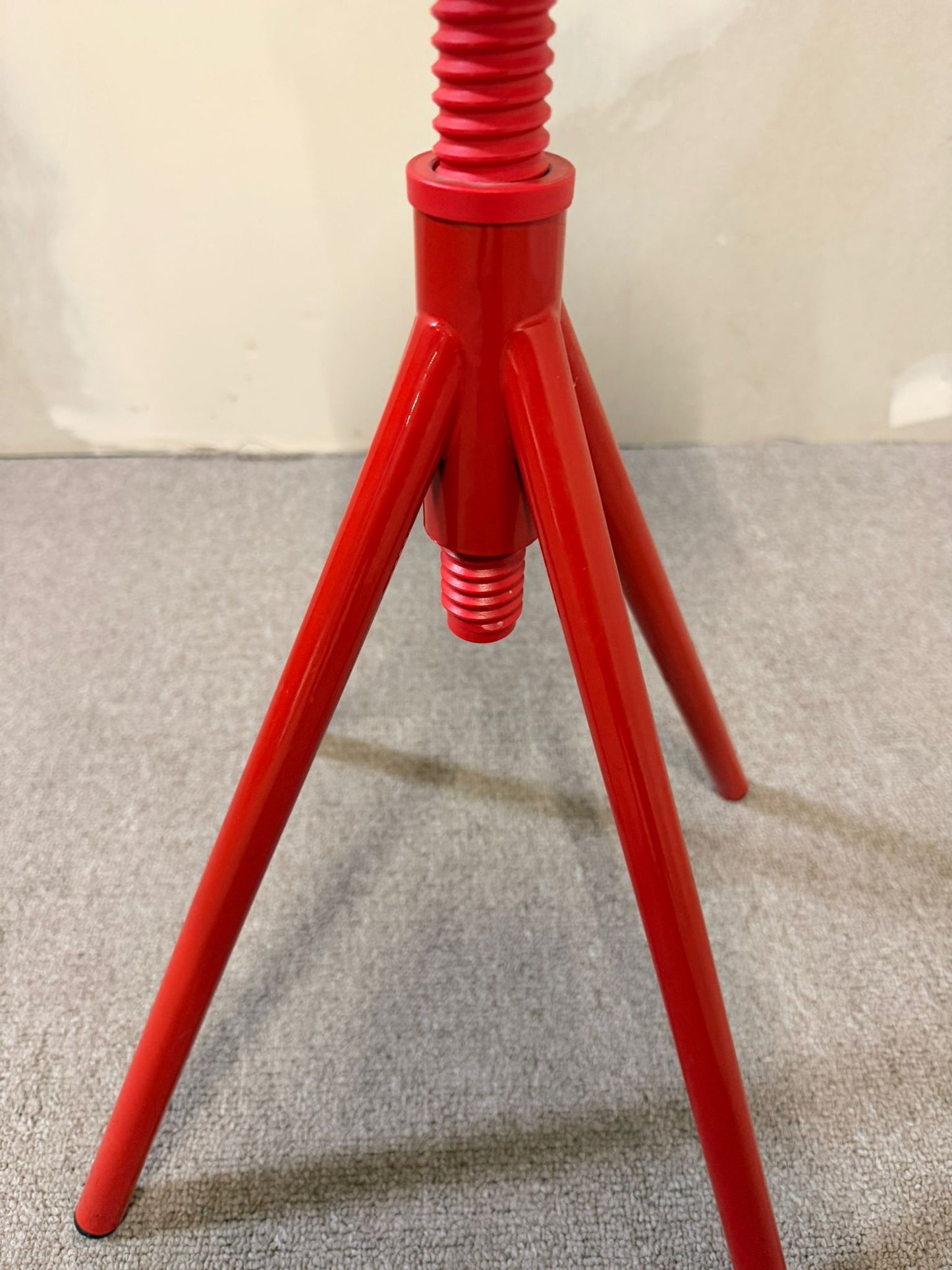 Höhenverstellbarer Hocker Drehhocker aus Holz/ Metallgestell