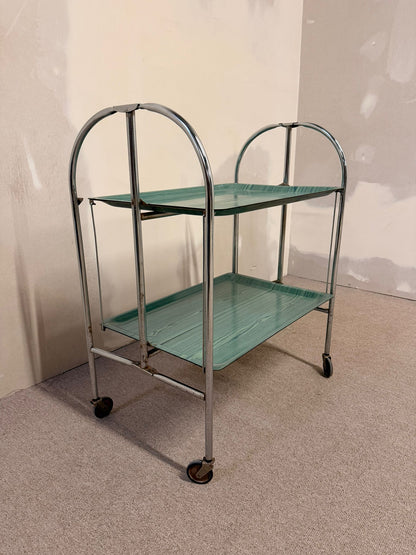 Klappbarer Vintage 1960`s Gerlinol Dinett Servierwagen