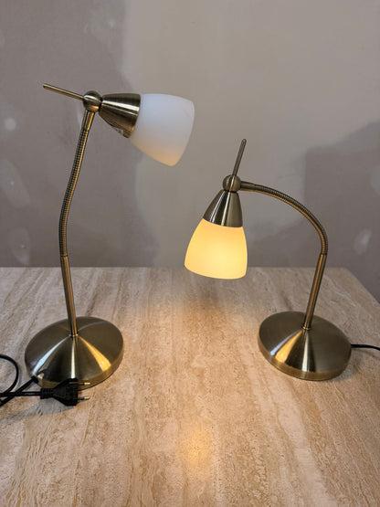 Paul Neuhaus Pino Tischlampen Messing Dimmbar mit Flexarm