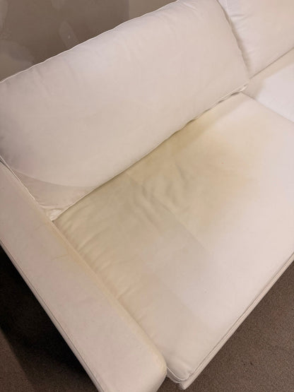 Ikea Sofa Karlstad 3-Sitzer Bettsofa weisse Stoffbezüge