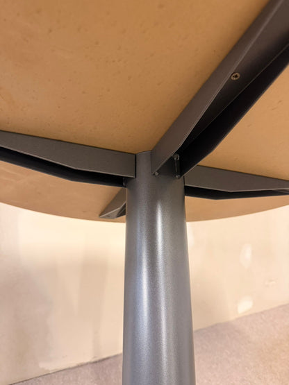 Runder Tisch, Holzplatte - Metallfüsse, kleiner Esstisch