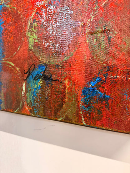 Grosses dekoratives Wandbild abstrakte Malerei Kunst