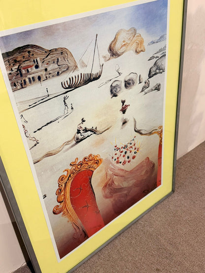 Kunstdruck "Paranoia" von Salvador Dalí, Metall Rahmen