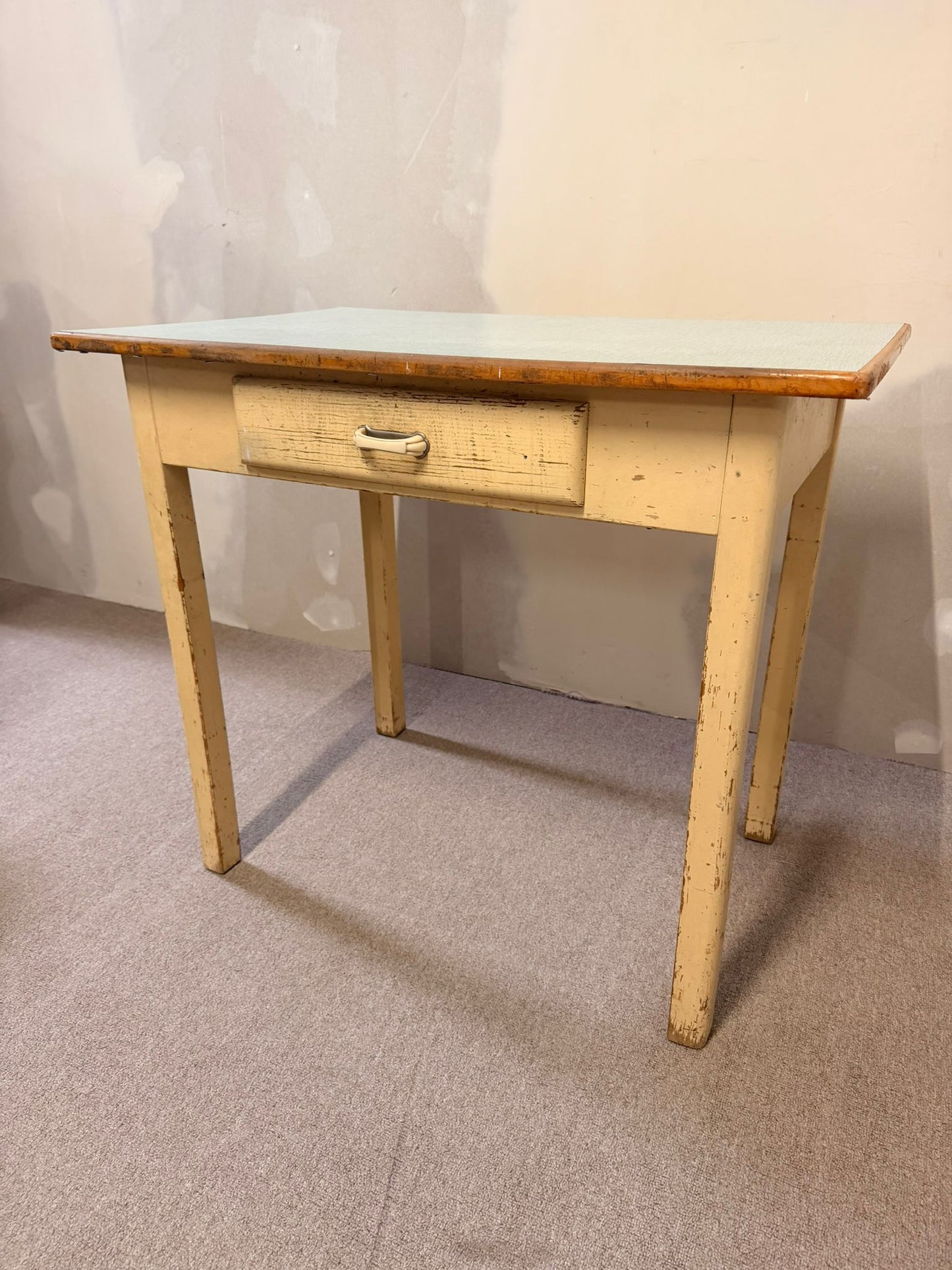 50`s vintage Tisch Küchentisch mit Schublade, Kelko Platte