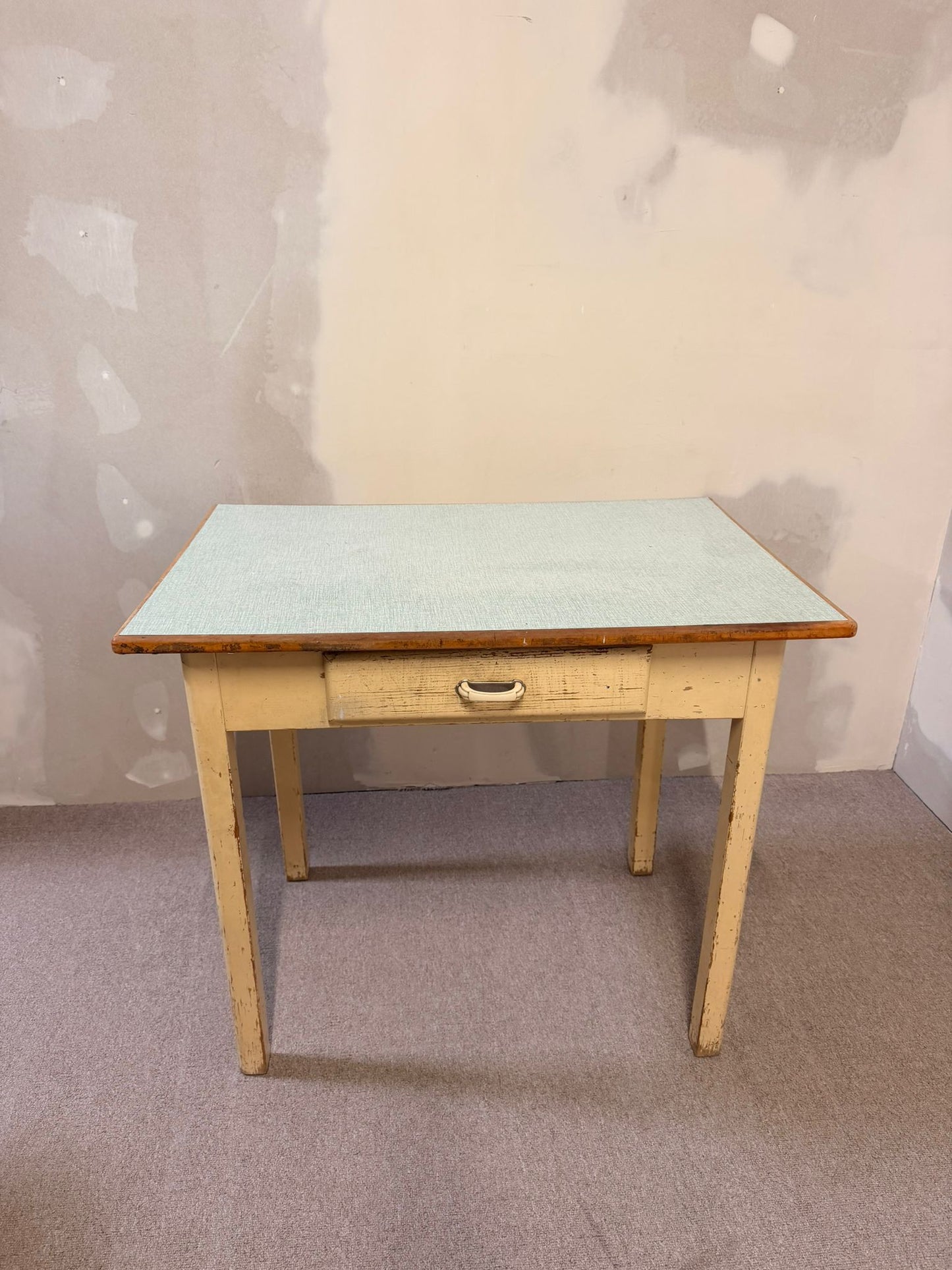50`s vintage Tisch Küchentisch mit Schublade, Kelko Platte