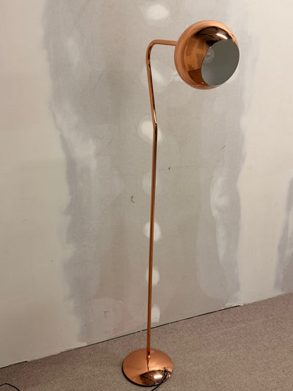 Elegante Stehlampe Kupferfarbig aus Metall, Stehleuchte