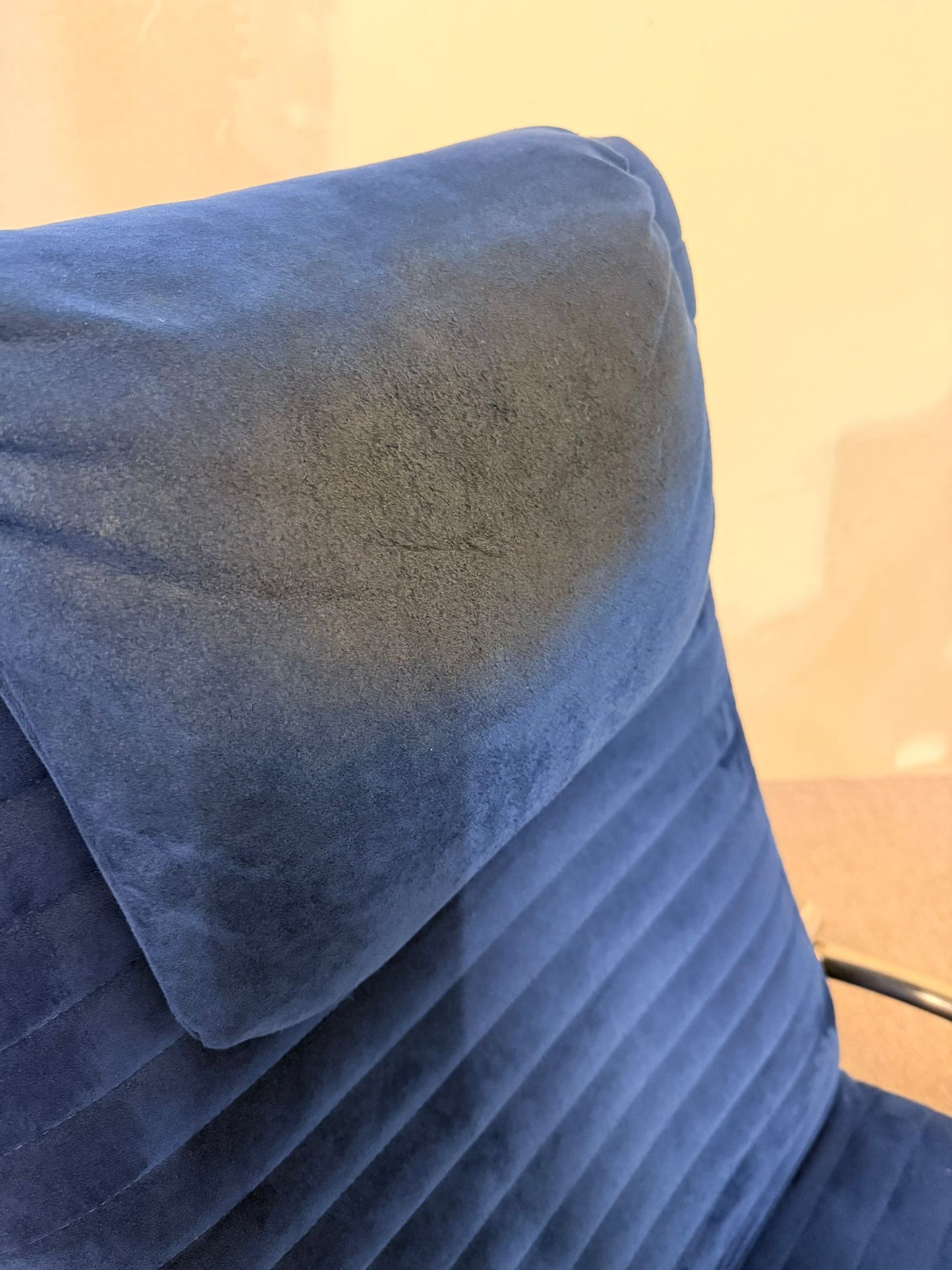 Blaue skandinavische verstellbare Relaxliege Sessel von 1980