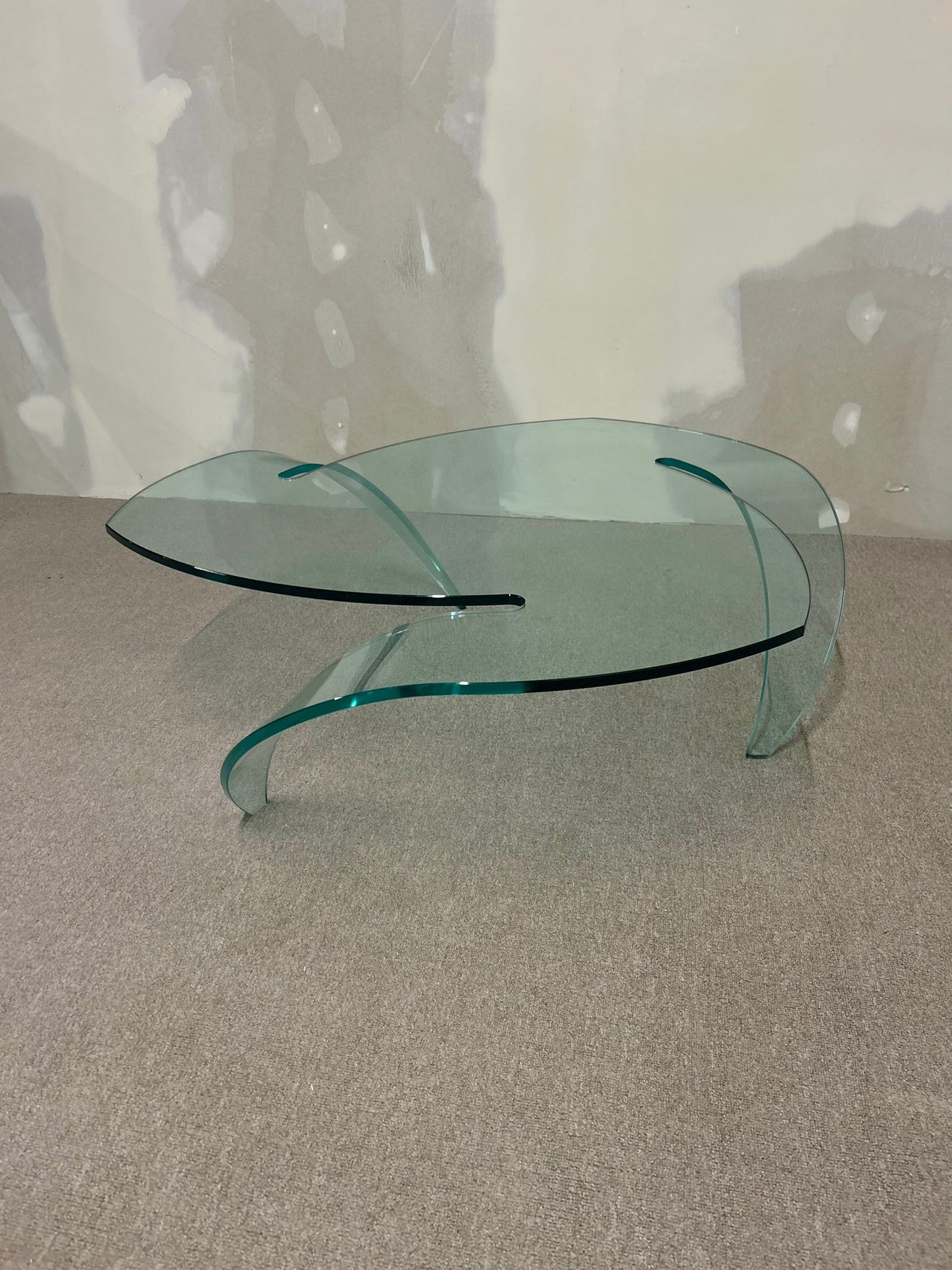 Design Glas Couchtisch Unikat Coffee Table Blickfang