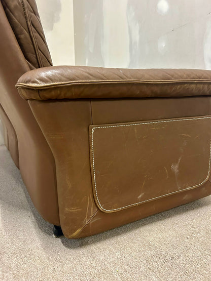 Vintage De Sede Ledersofa aus der Serie DS-66, 3er Sofa