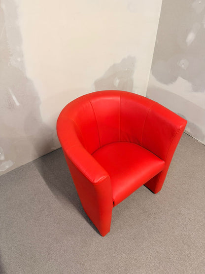 Roter Design Sessel Cocktailsessel Clubsessel
