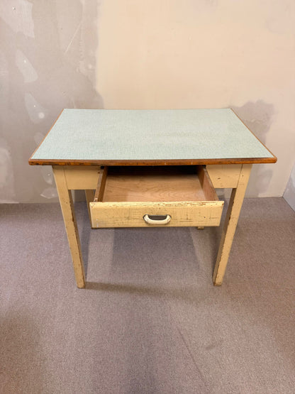 50`s vintage Tisch Küchentisch mit Schublade, Kelko Platte