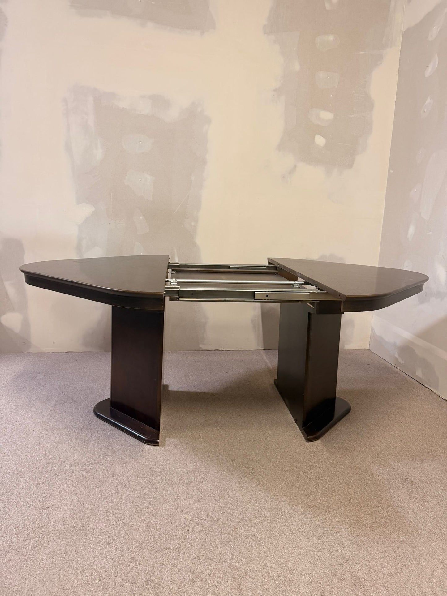 Esstisch ausziehbar im Art Deco Stil Holz massiv