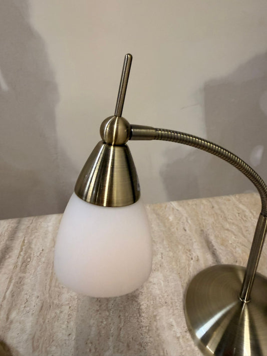 Paul Neuhaus Pino Tischlampen Messing Dimmbar mit Flexarm
