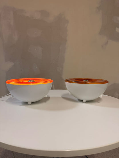 Vintage Space Age Tischlampe aus Frankreich, 70`s, orange