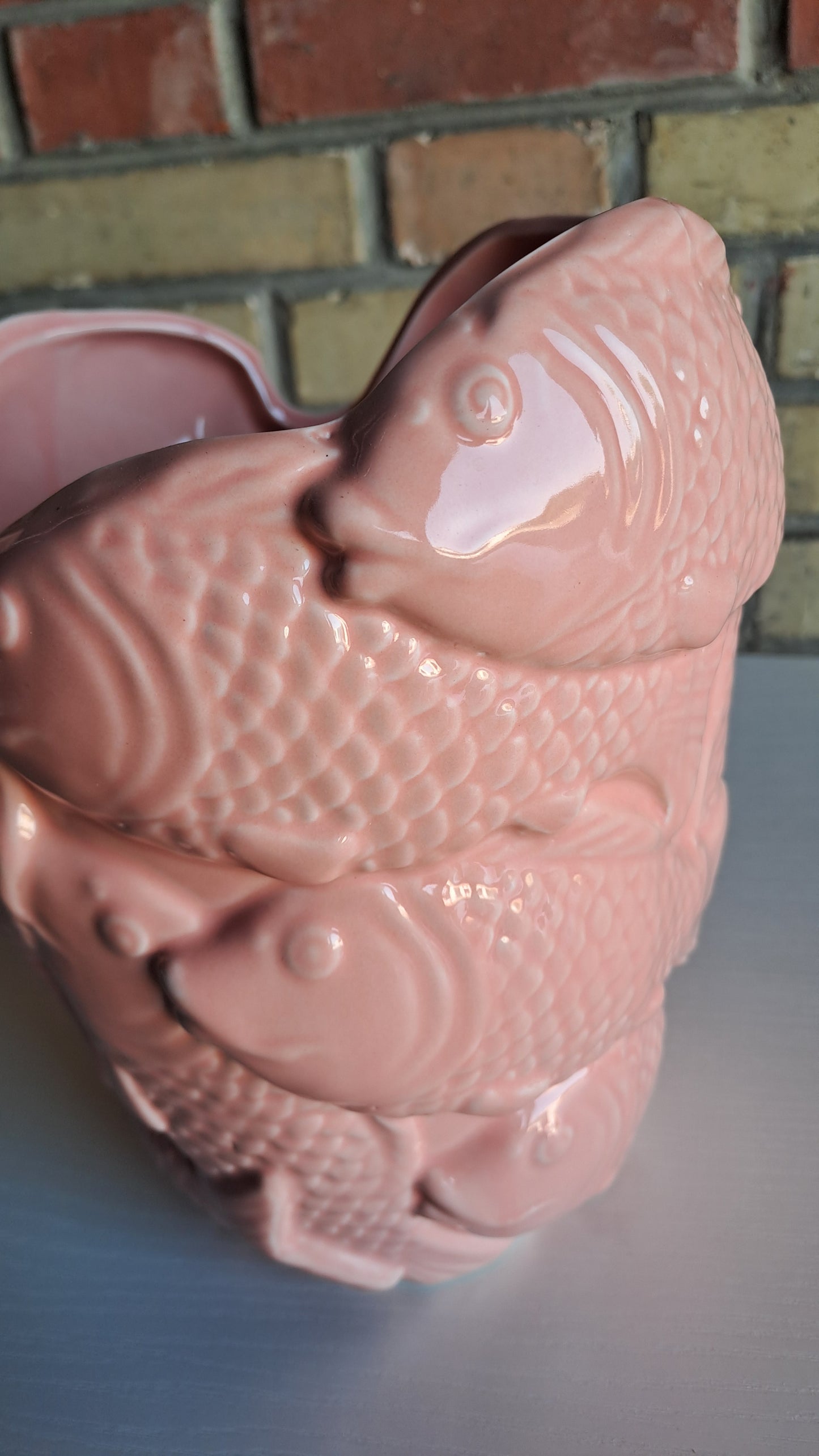 Boltze Home Vase Porzellan 3D Fischmotiv Koi