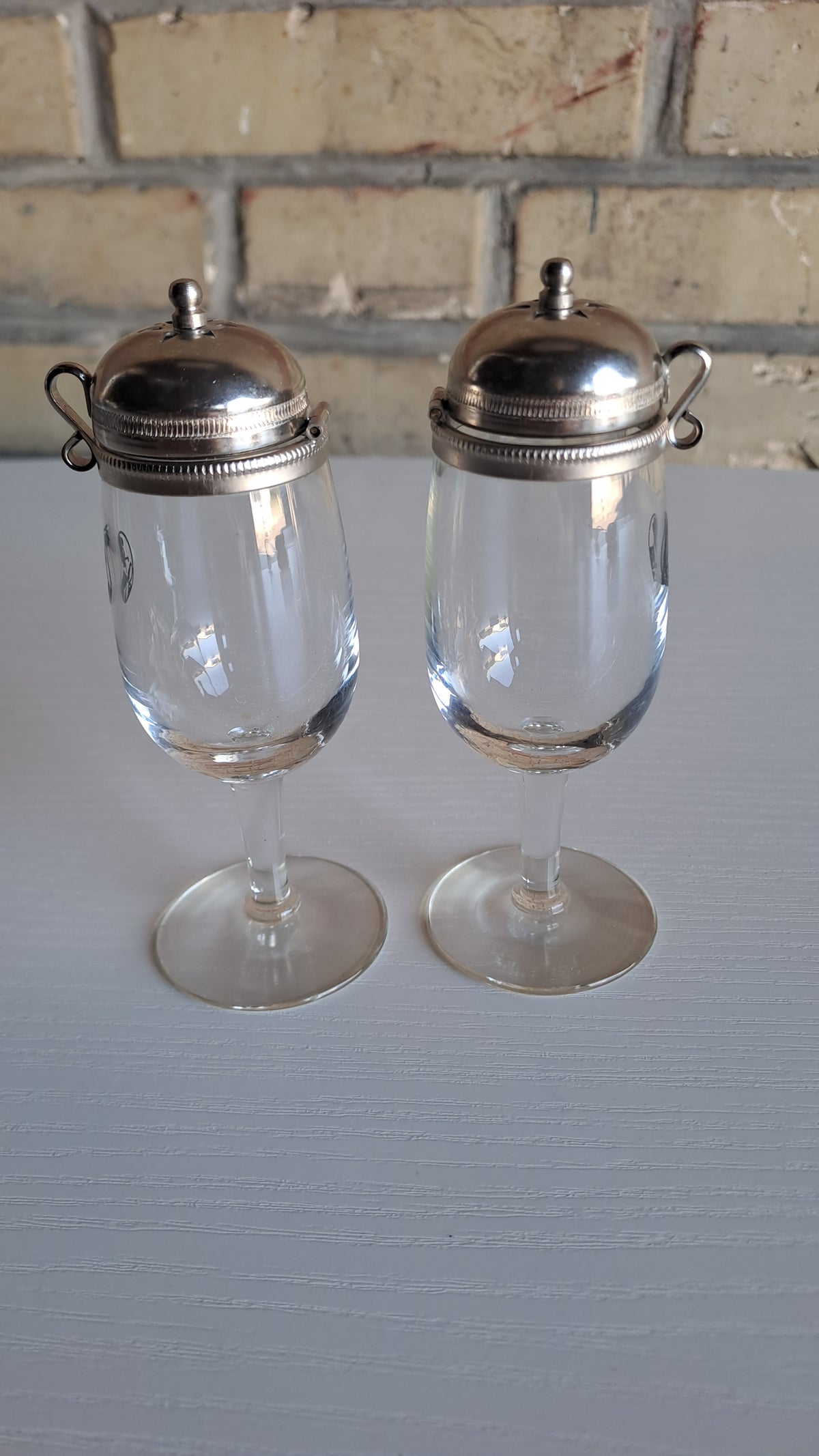 2er Set Vintage Appenzeller Alpenbitter Schnapsgläser