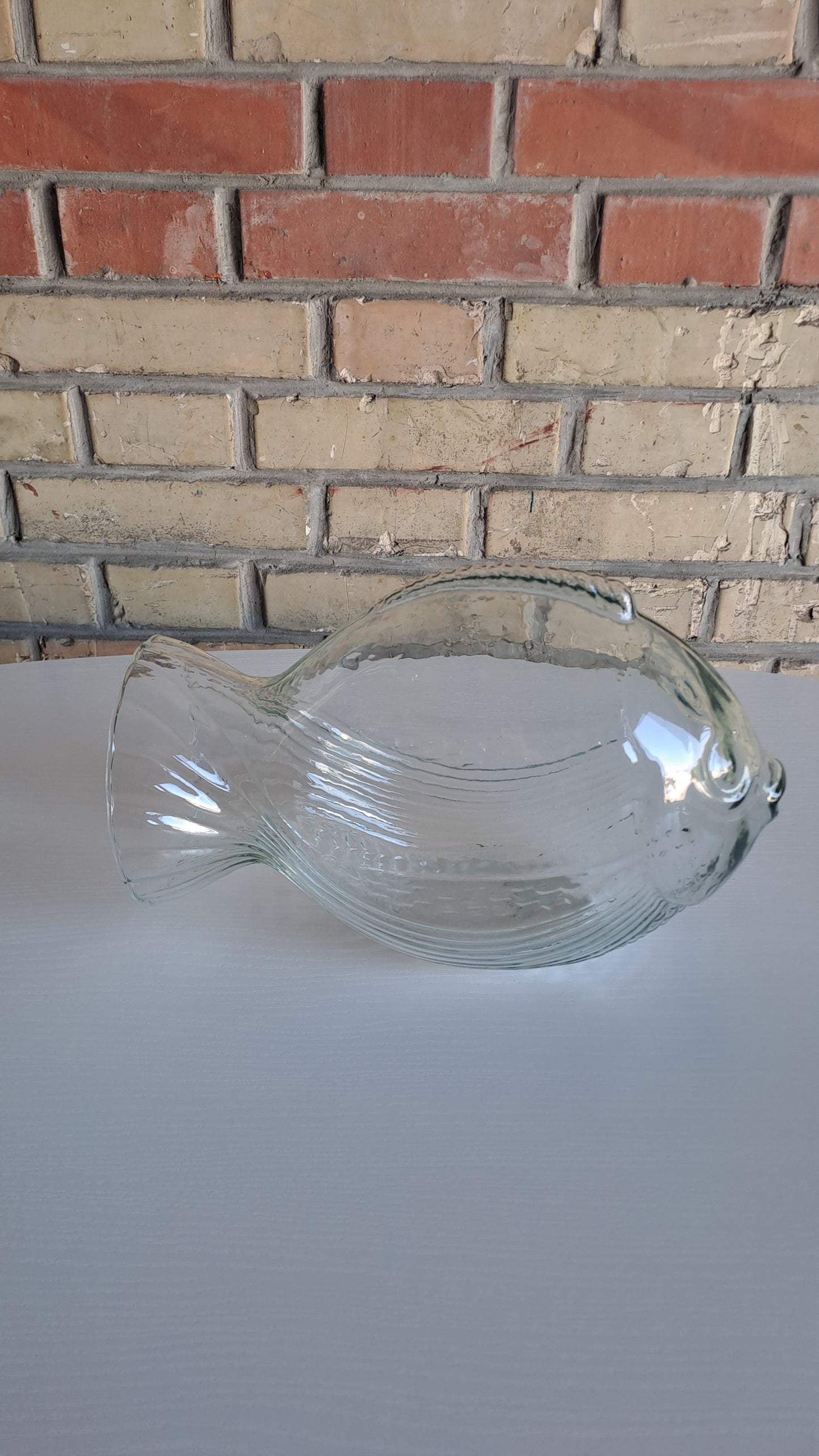 Grosser Glasfisch aus recyceltem Glas - Made in Spain