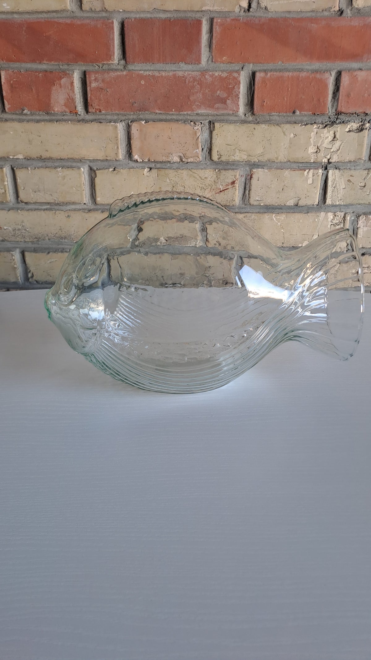 Grosser Glasfisch aus recyceltem Glas - Made in Spain