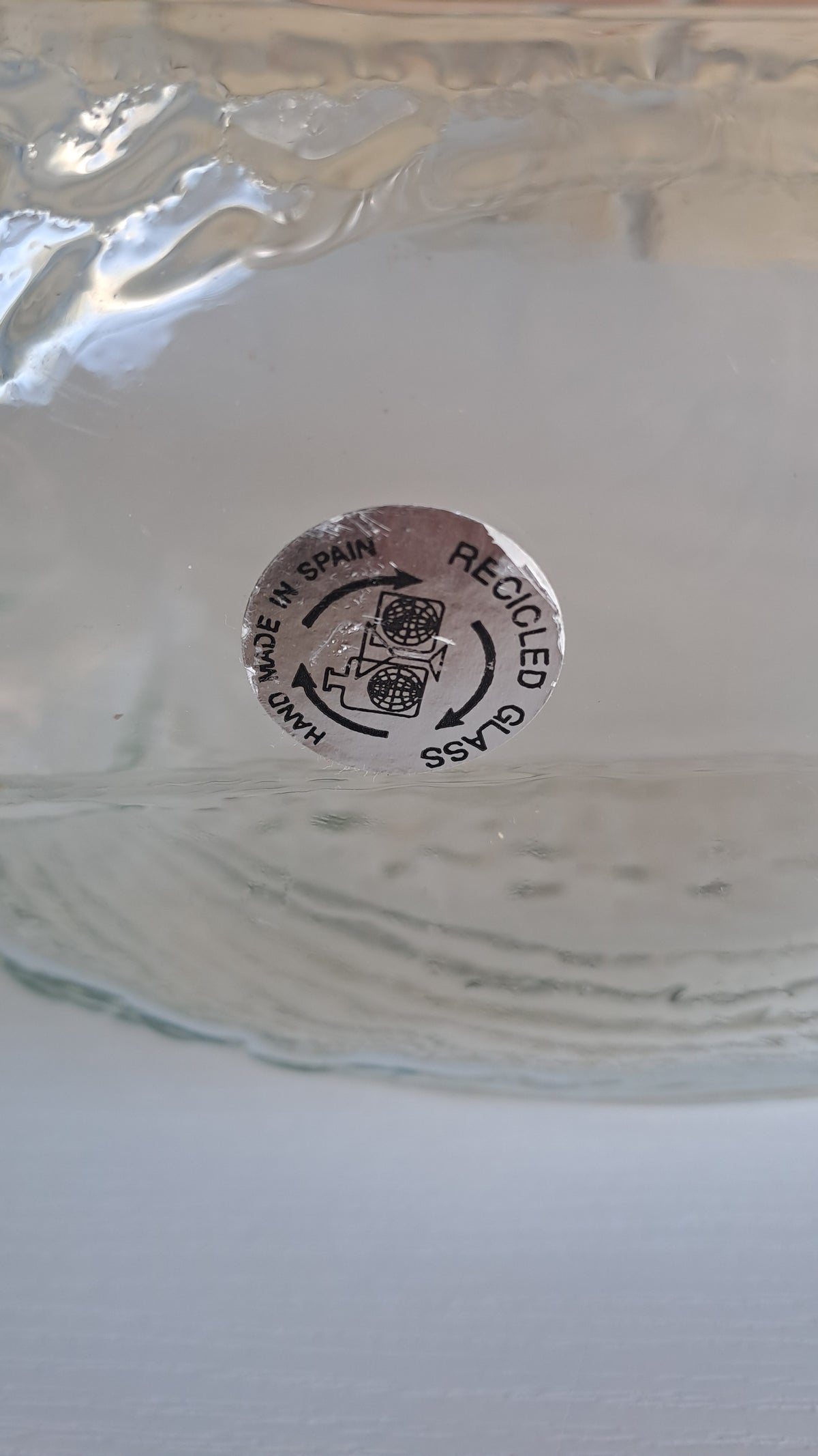 Grosser Glasfisch aus recyceltem Glas - Made in Spain