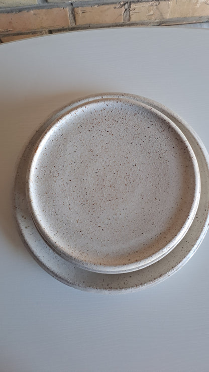 Vintage Studiokeramik Teller-Set 9-teilig handgefertigt