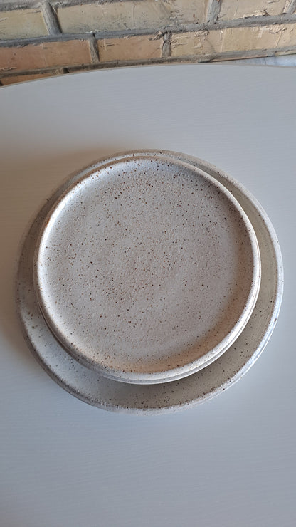 Vintage Studiokeramik Teller-Set 9-teilig handgefertigt