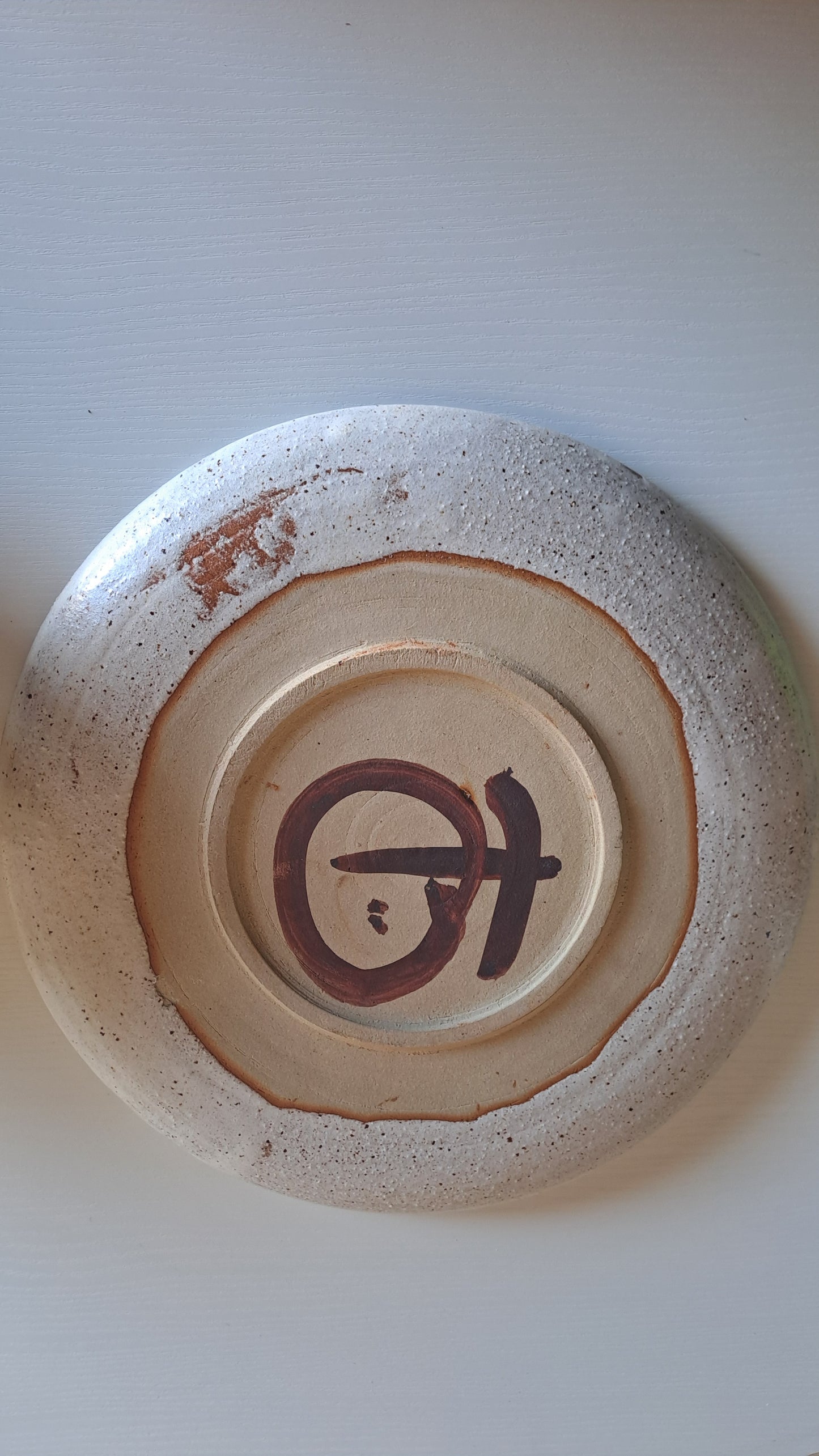 Vintage Studiokeramik Teller-Set 9-teilig handgefertigt