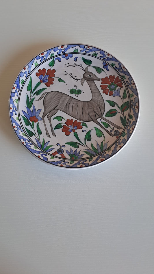 Vintage Ikaros Pottery Rhodes handbemalter Keramikteller