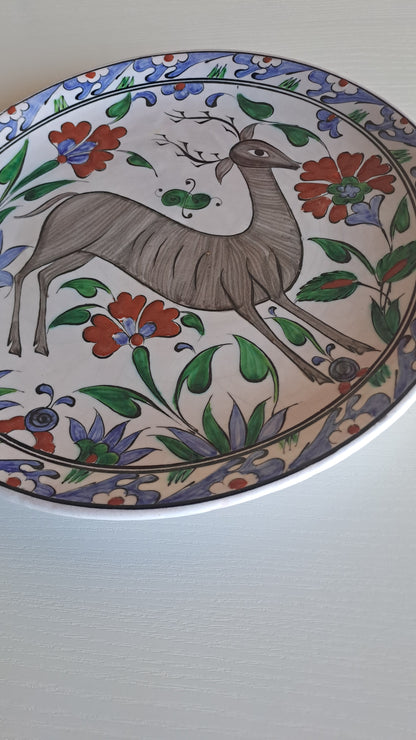 Vintage Ikaros Pottery Rhodes handbemalter Keramikteller
