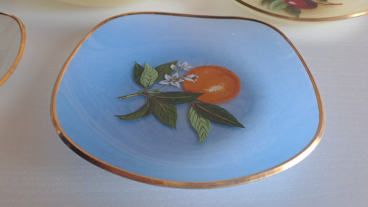 Vintage Obst Teller Schalen Set 7-teilig 50er/60er Jahre