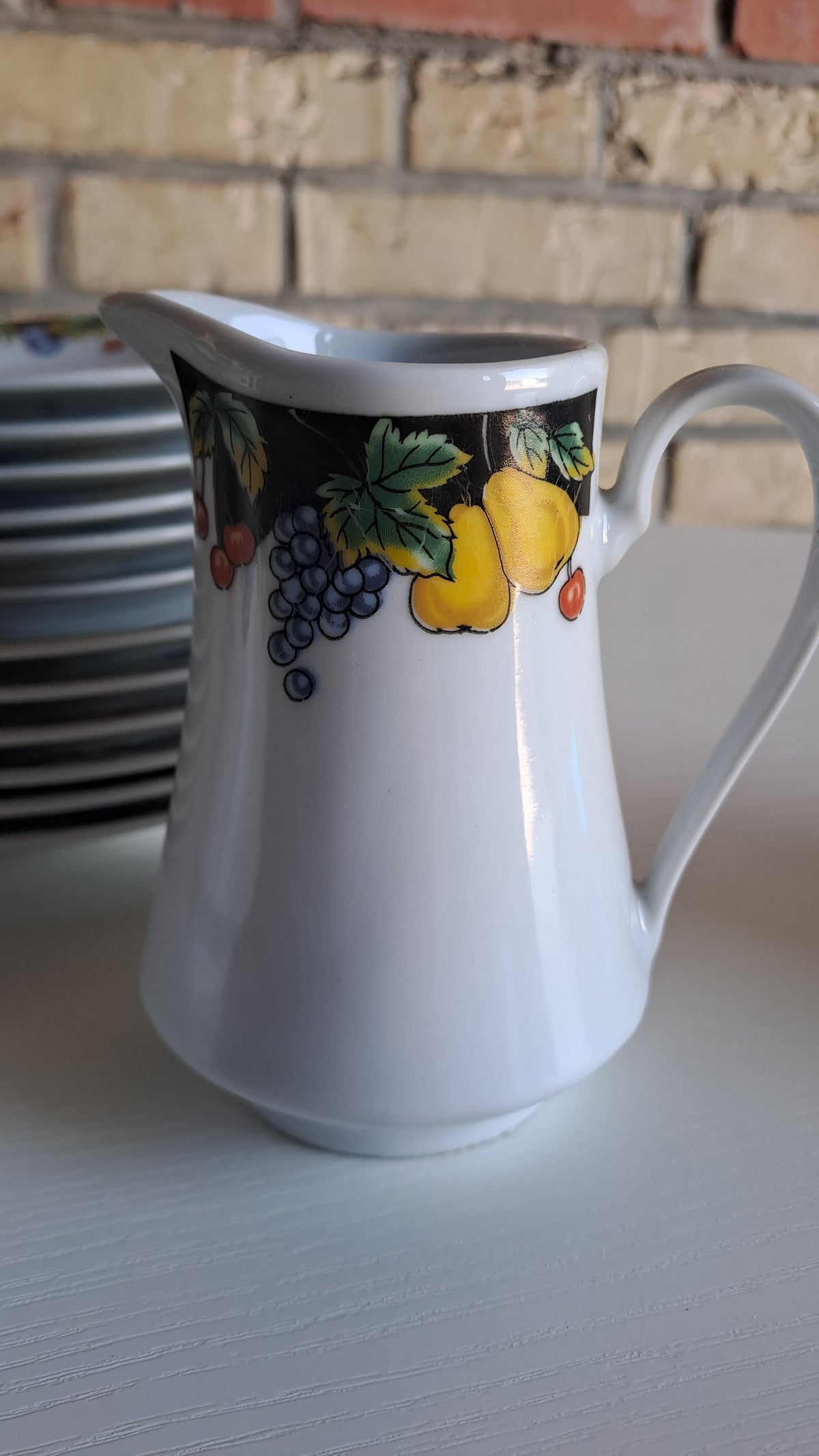 Porzellan Kaffee Service Obstdekor 21-teilig