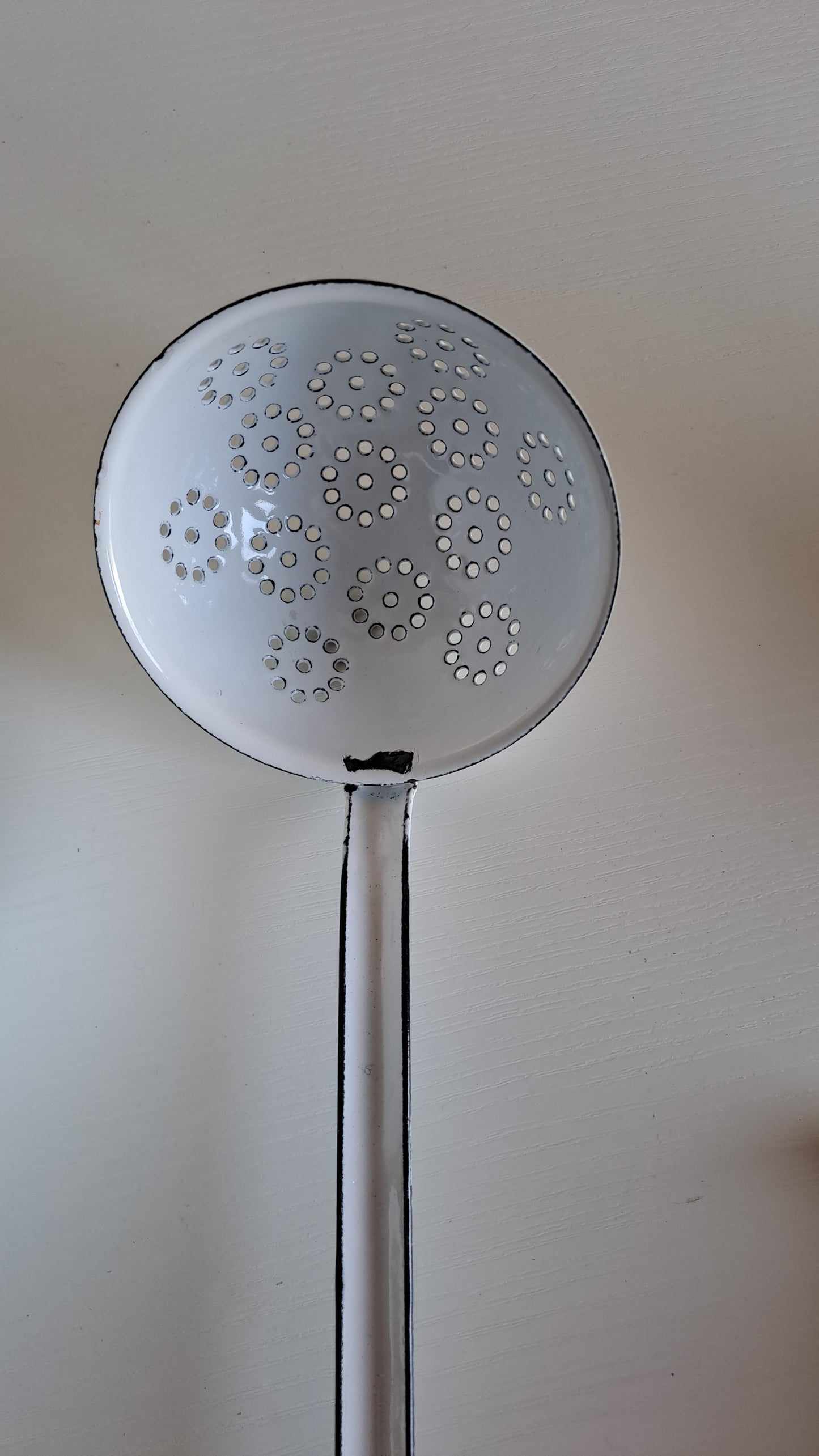 Vintage Riesswerke Emaille Küchenset mit Wandhalter
