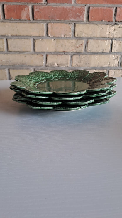 4er Set Bordallo Pinheiro Geranium Teller Made in Portugal