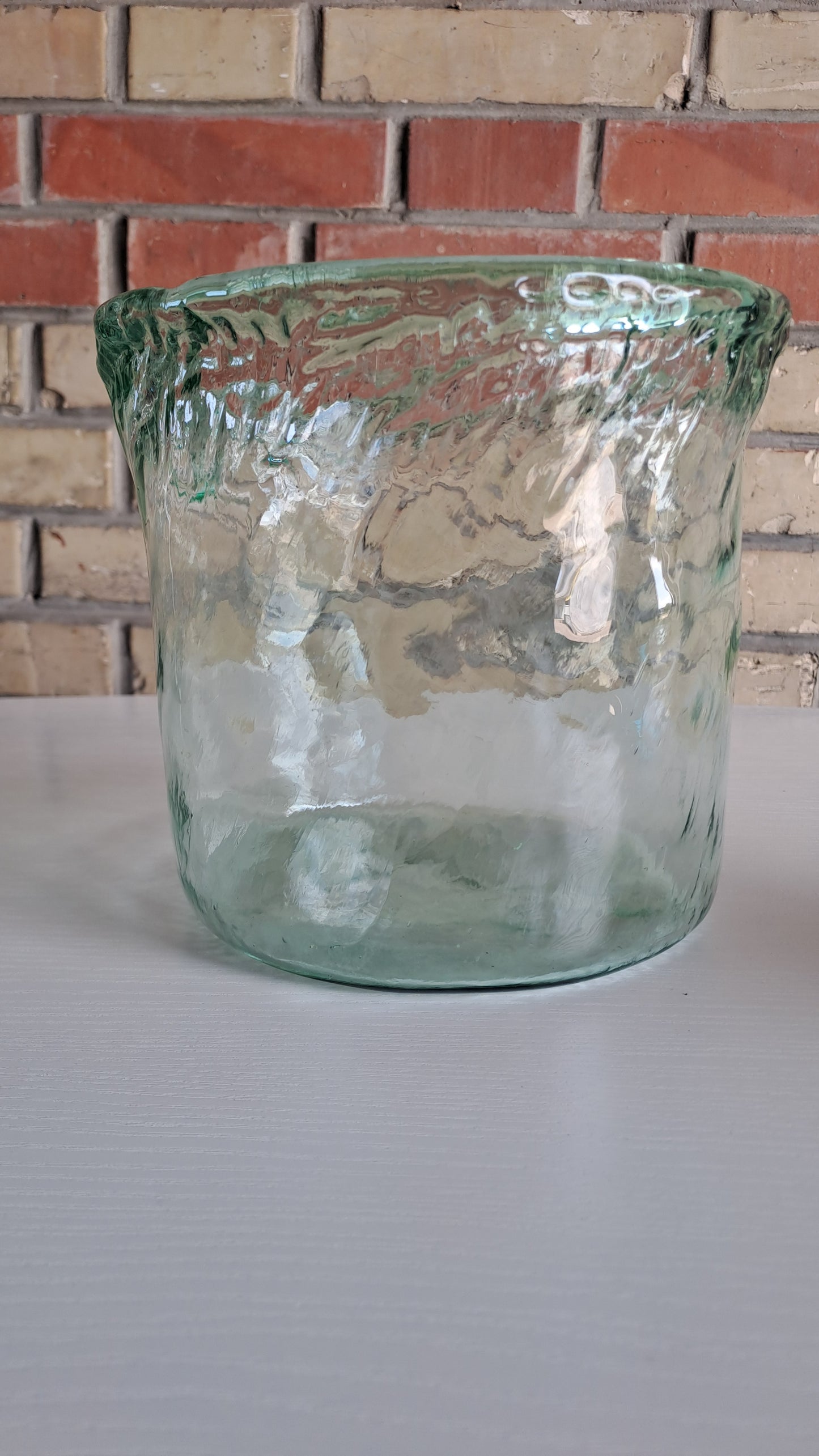 Vase aus Recyclingglas hergestellt in Spanien