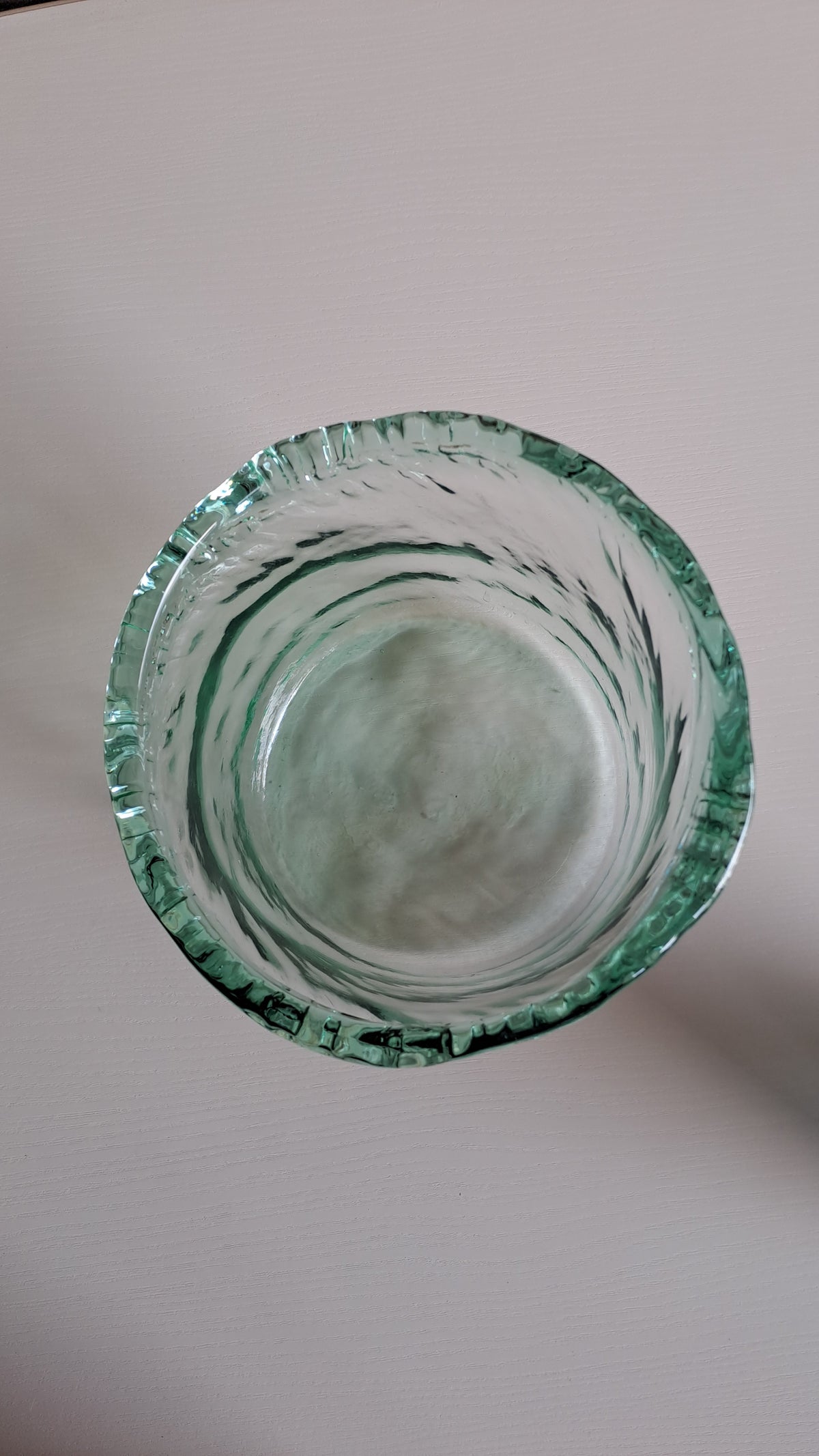 Vase aus Recyclingglas hergestellt in Spanien