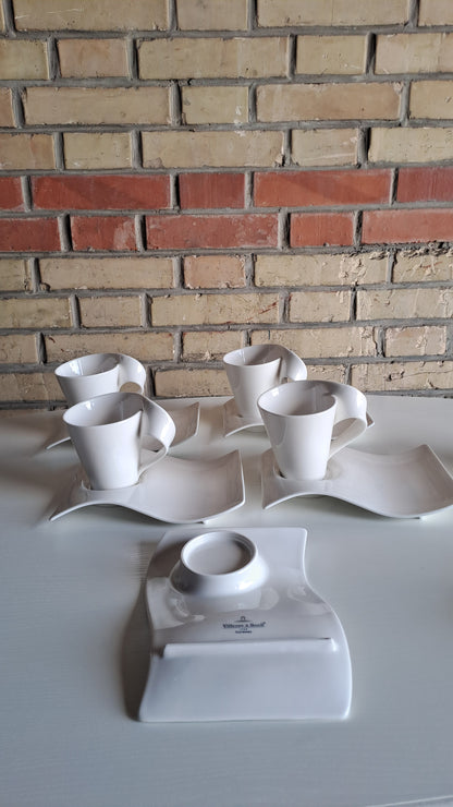 4er Kaffee-/Teetassen-Set New Wave von Villeroy & Boch