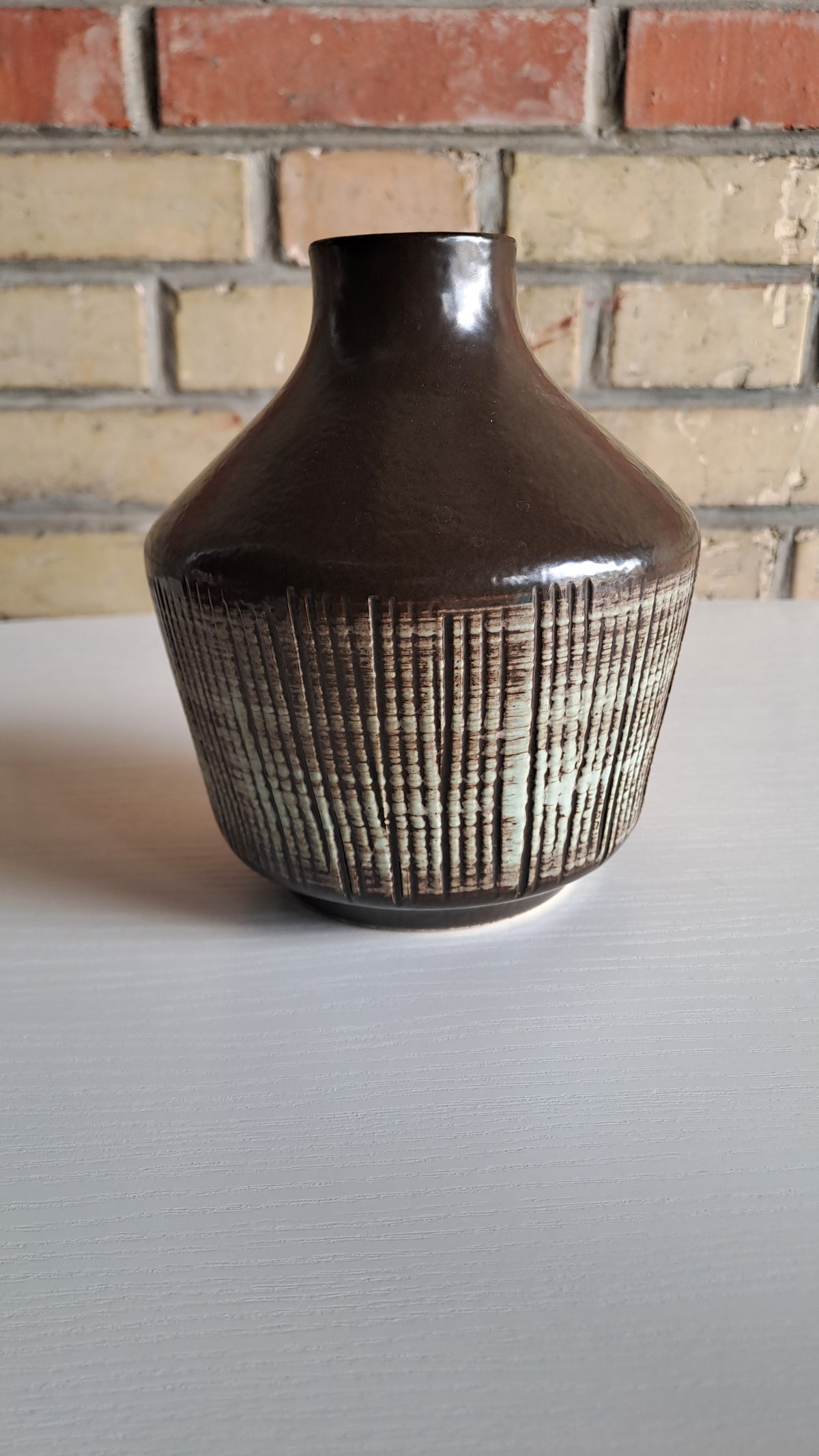 VEB Haldensleben Mid-Century Keramikvase 60er DDR
