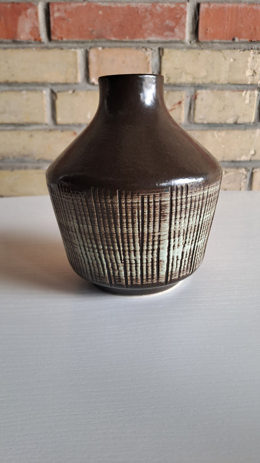VEB Haldensleben Mid-Century Keramikvase 60er DDR