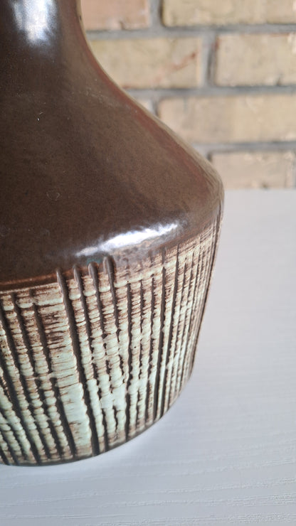 VEB Haldensleben Mid-Century Keramikvase 60er DDR