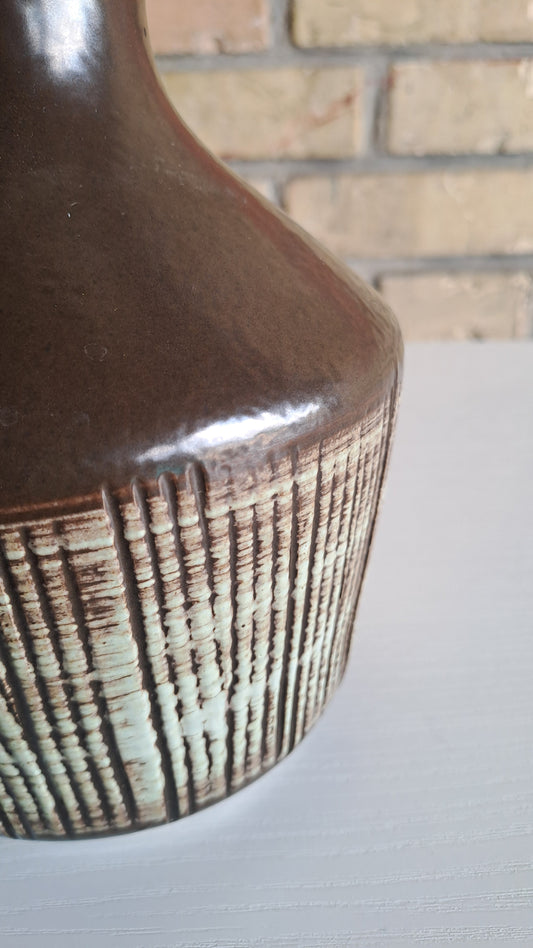 VEB Haldensleben Mid-Century Keramikvase 60er DDR