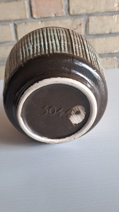 VEB Haldensleben Mid-Century Keramikvase 60er DDR