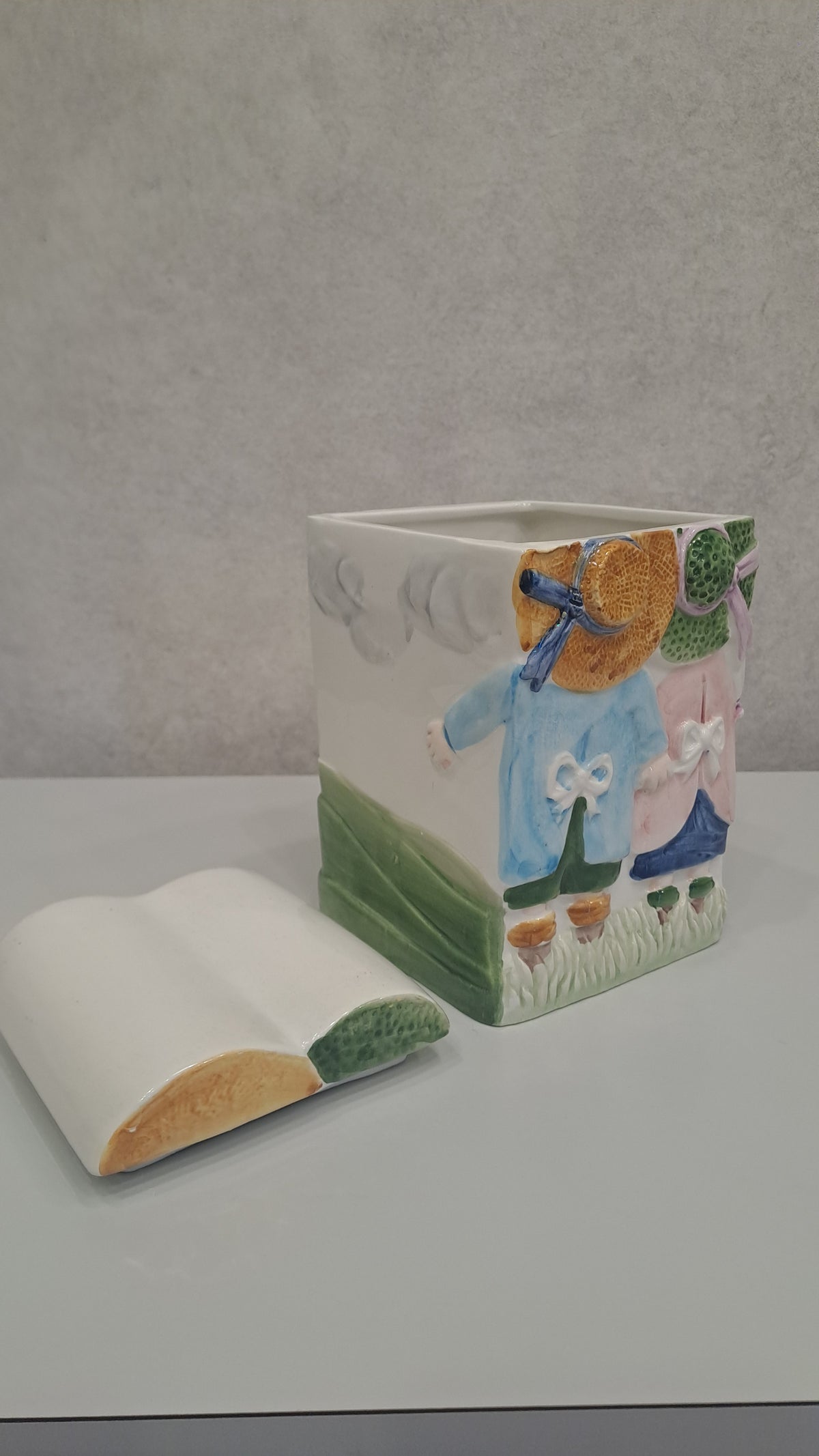Seltene Vintage Keramik Keksdose i Naïf von Special Espresso