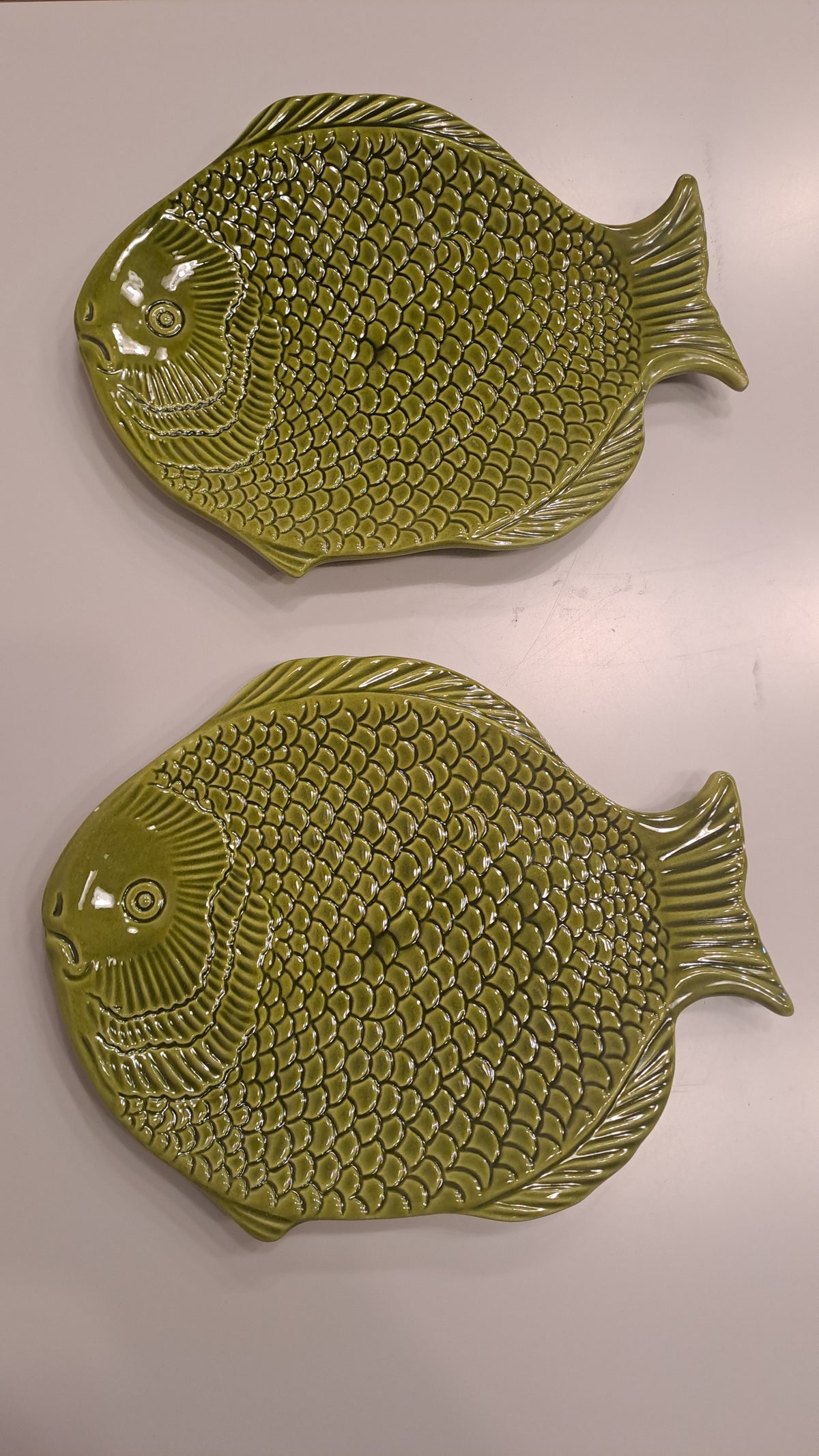 2 Vintage-Fischteller aus den 1970er Jahren Made in Italy