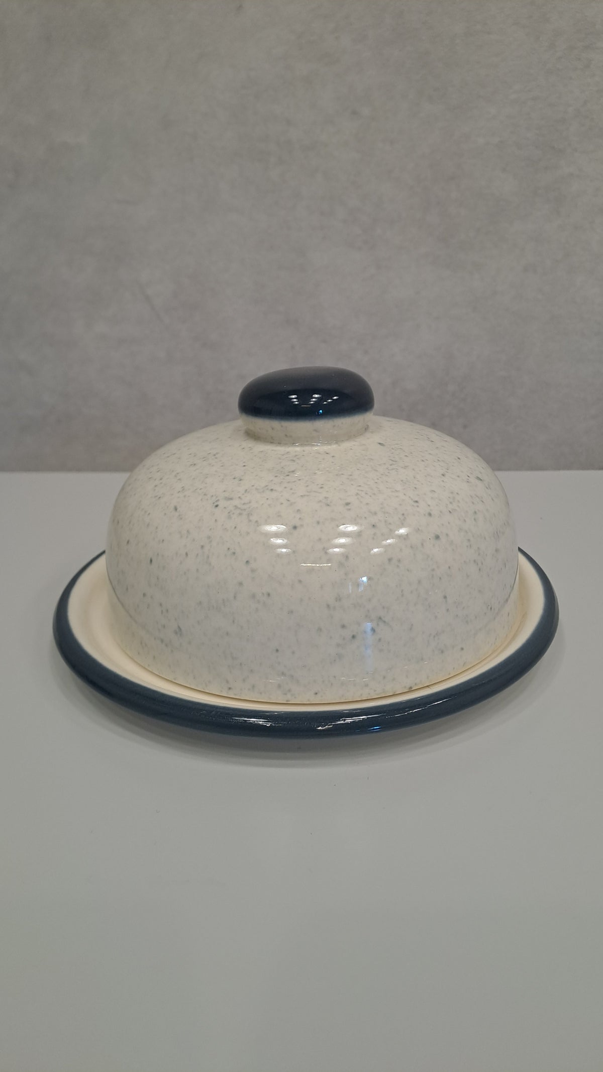 DDR Vintage Butterdose Keramik VEB Torgau Steingut